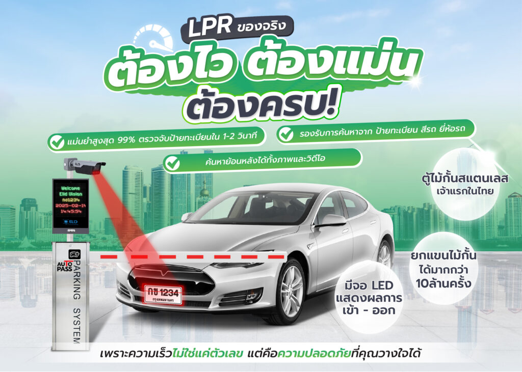 กล้องอ่านป้ายทะเบียน lpr